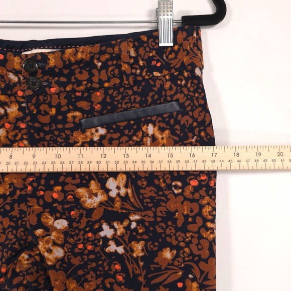 The Essential Slim by Anthropologie Women's Size 6 Brown Orange Pants Trousers - Picture 6 of 16